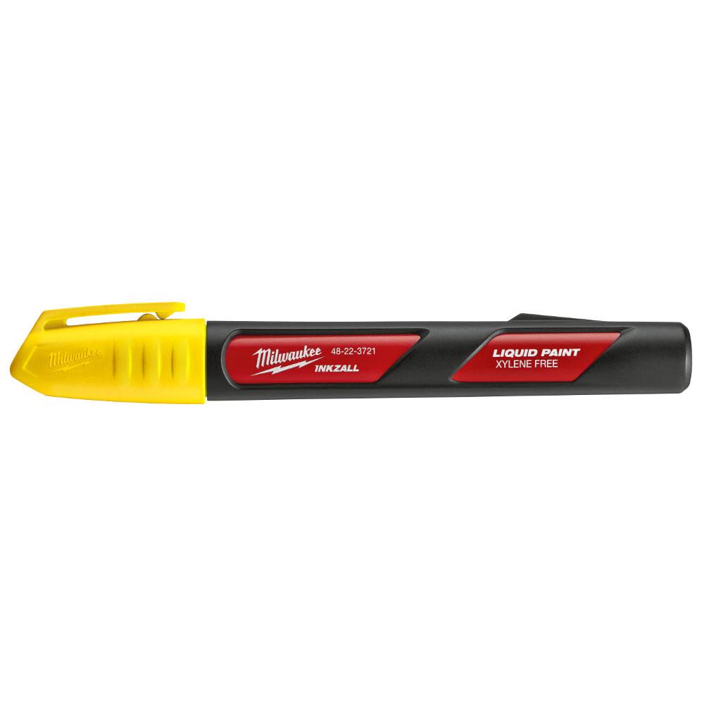 Milwaukee INKZALL Yellow Paint Marker 48-22-3721 from Milwaukee