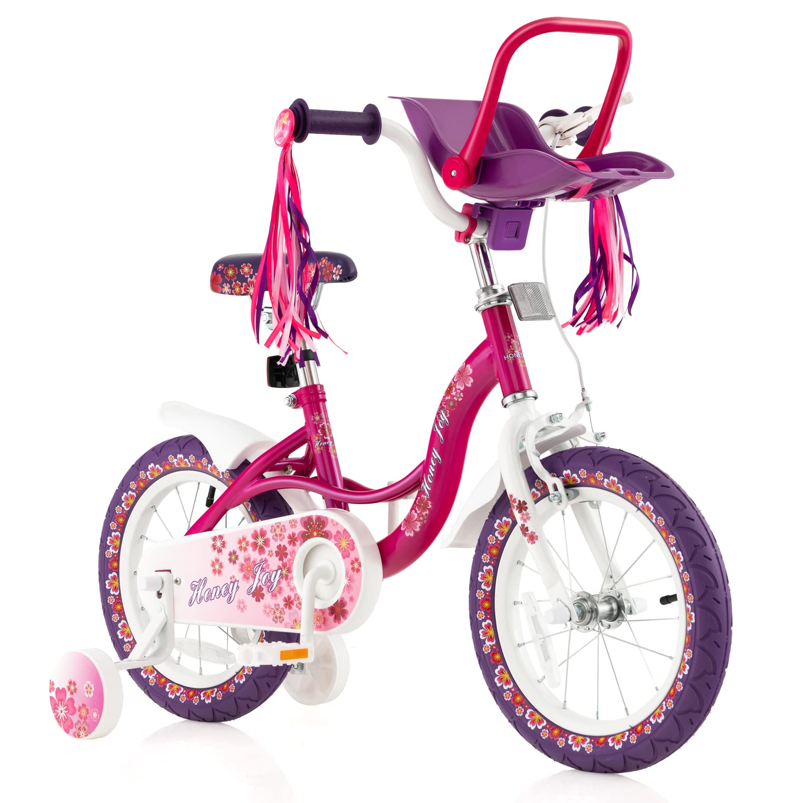 BABY JOY Kids Bike, 14 16 18 Inch w/Removable Training Wheels