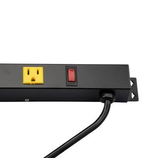 ProHT 6-Outlet Metal Spaced Power Strip with 3 ft. Cord 03200 22