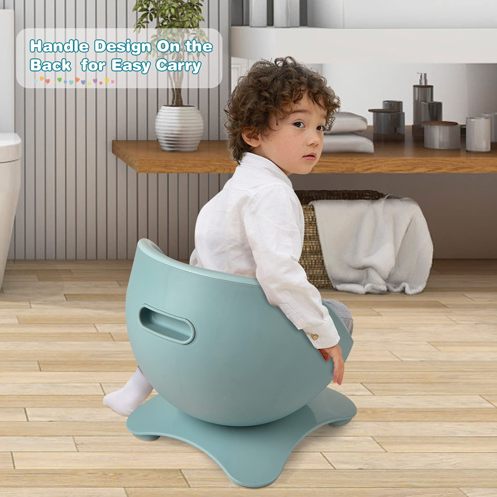 Costzon 2 in 1 Potty Training Seat, Potty Training Toilet w/Removable Potty Pot & Splash Guard