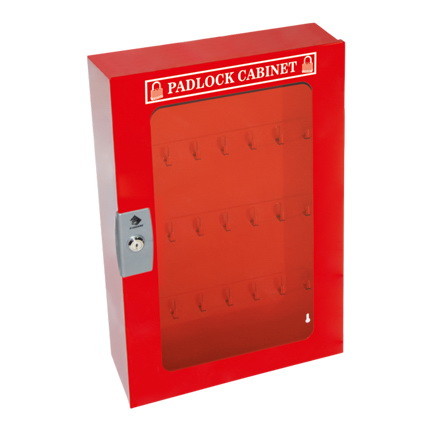 NMC PLC84 Padlock Cabinet  Clear Window  Stores 84...