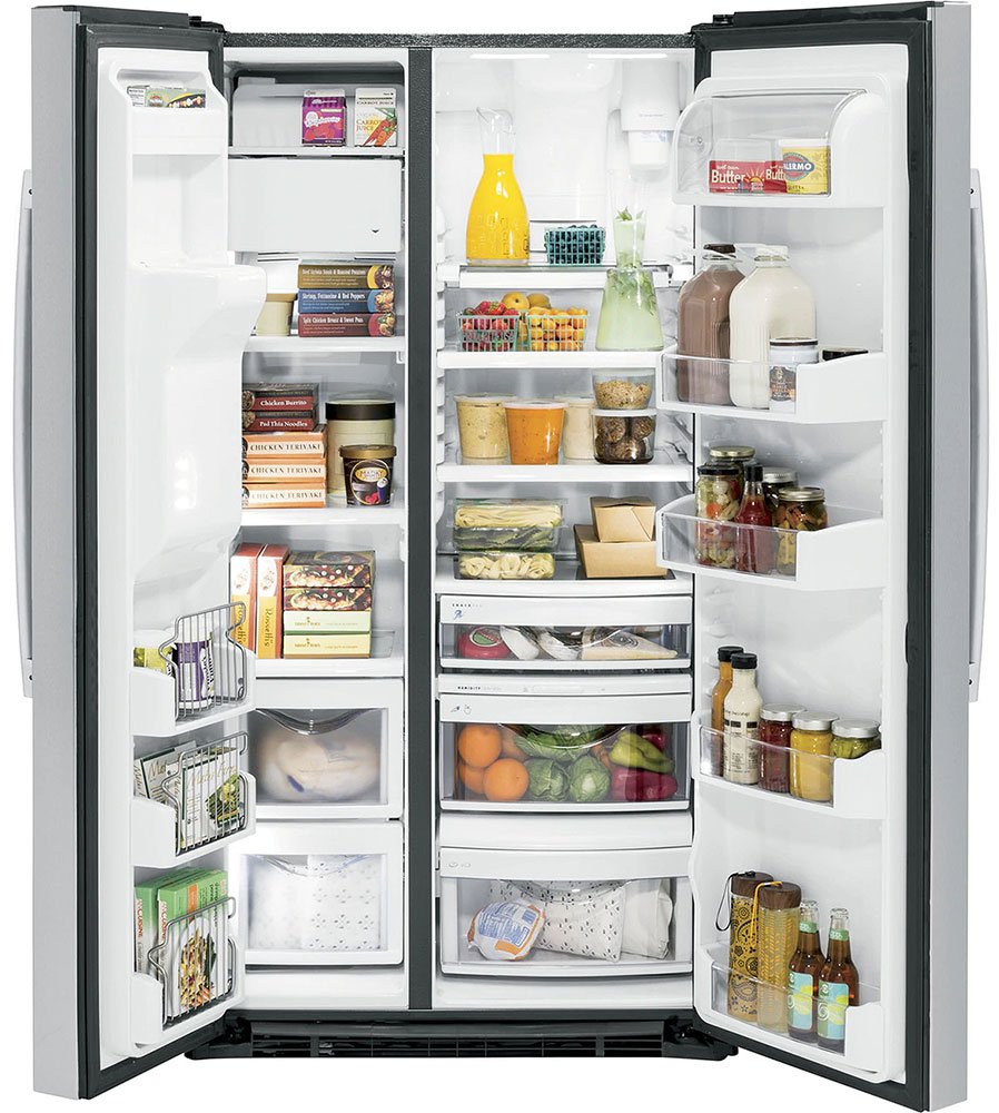 GE Profile 21.9 Cu. Ft. Fingerprint Resistant Stainless Steel Counter-Depth Side-By-Side Refrigerator