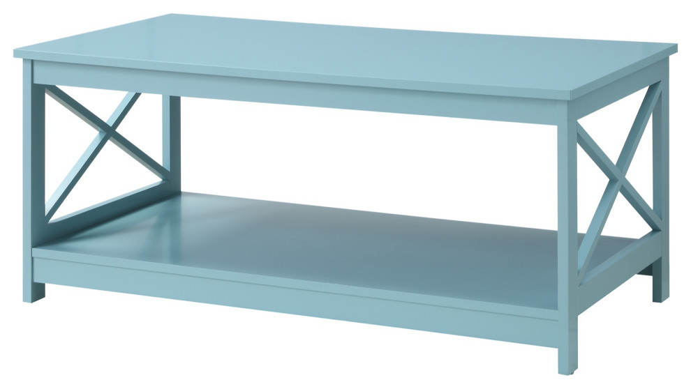 Oxford Coffee Table With Shelf   Transitional   Coffee Tables   by VirVentures  Houzz