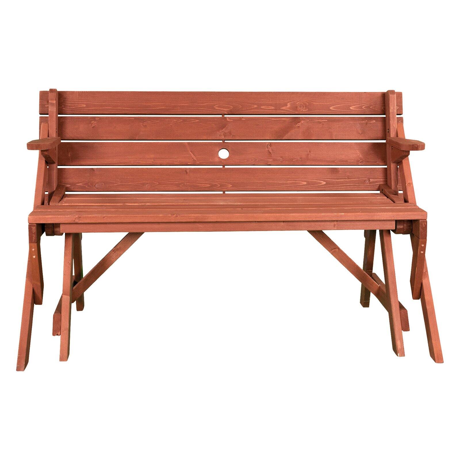 Leisure Season Folding Picnic Table and Bench