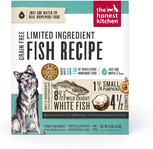 The Honest Kitchen Limited Ingredient Diet Fish Recipe Grain-Free Dehydrated Dog Food