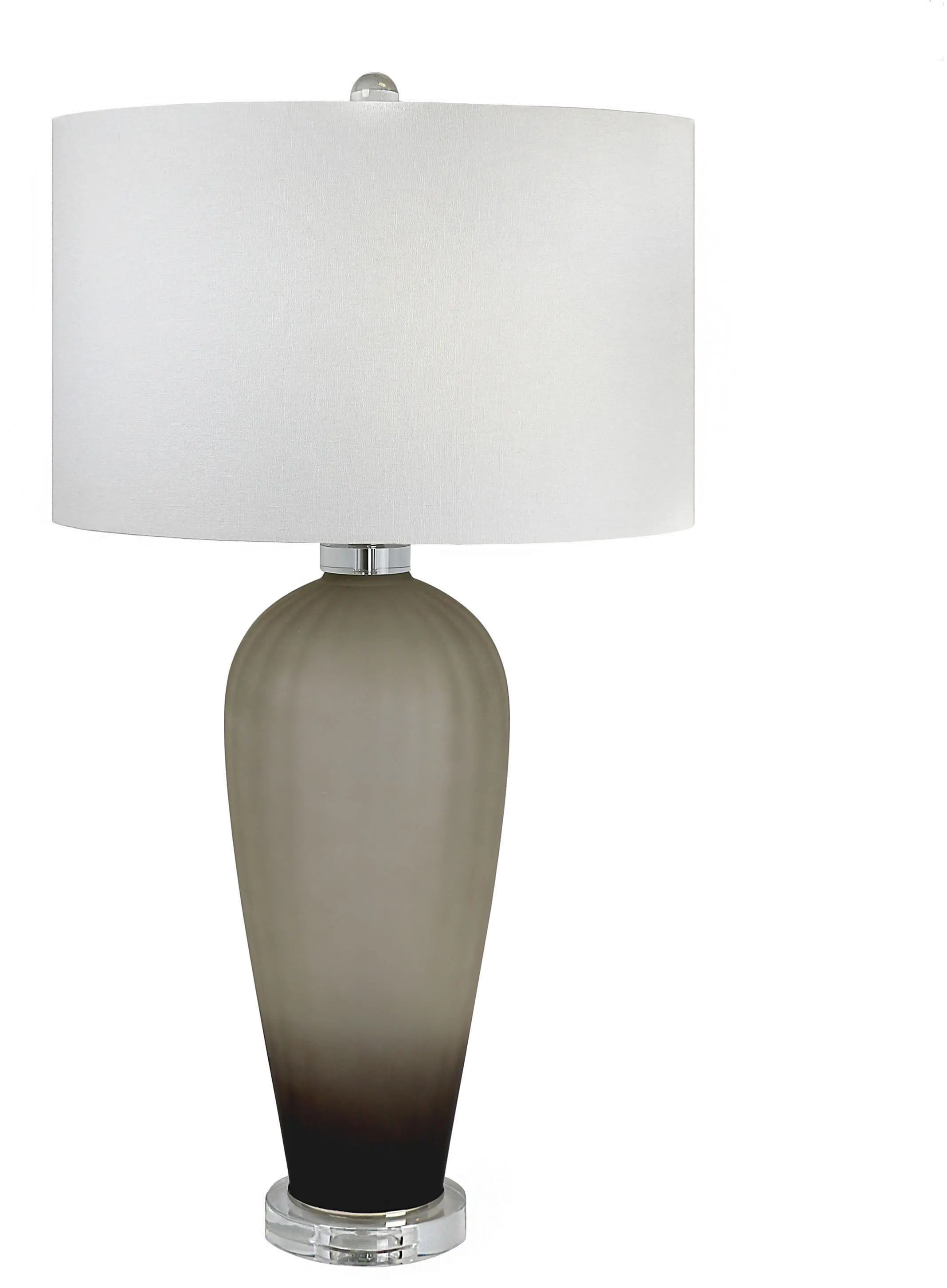 Omega Frosted Brown Glass Table Lamp