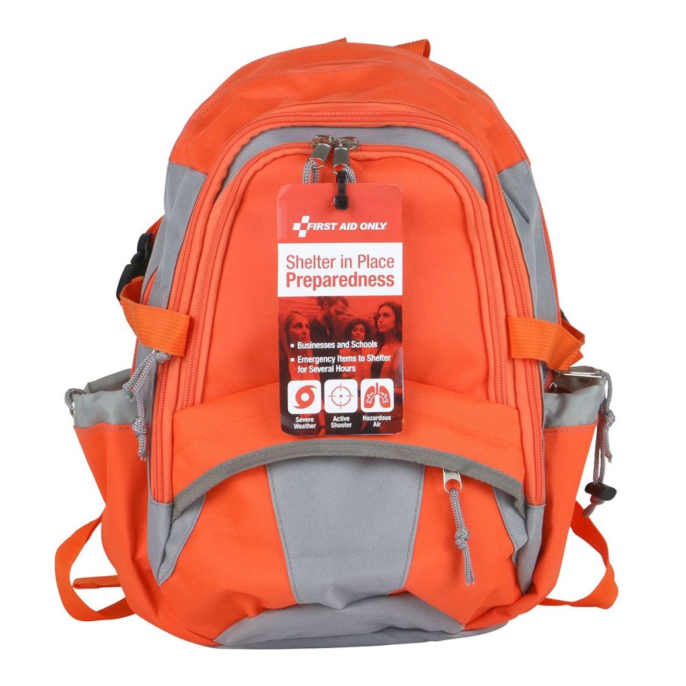 First Aid Only Shelter In Place Emergency Preparedness Backpack ;