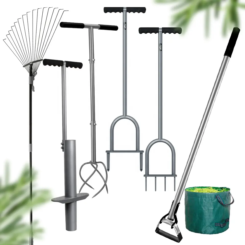 Garden Tools For Planting Bulbs Leaf Sweeper Lawn Aerator Garden Hand Tools Garden Tool Set