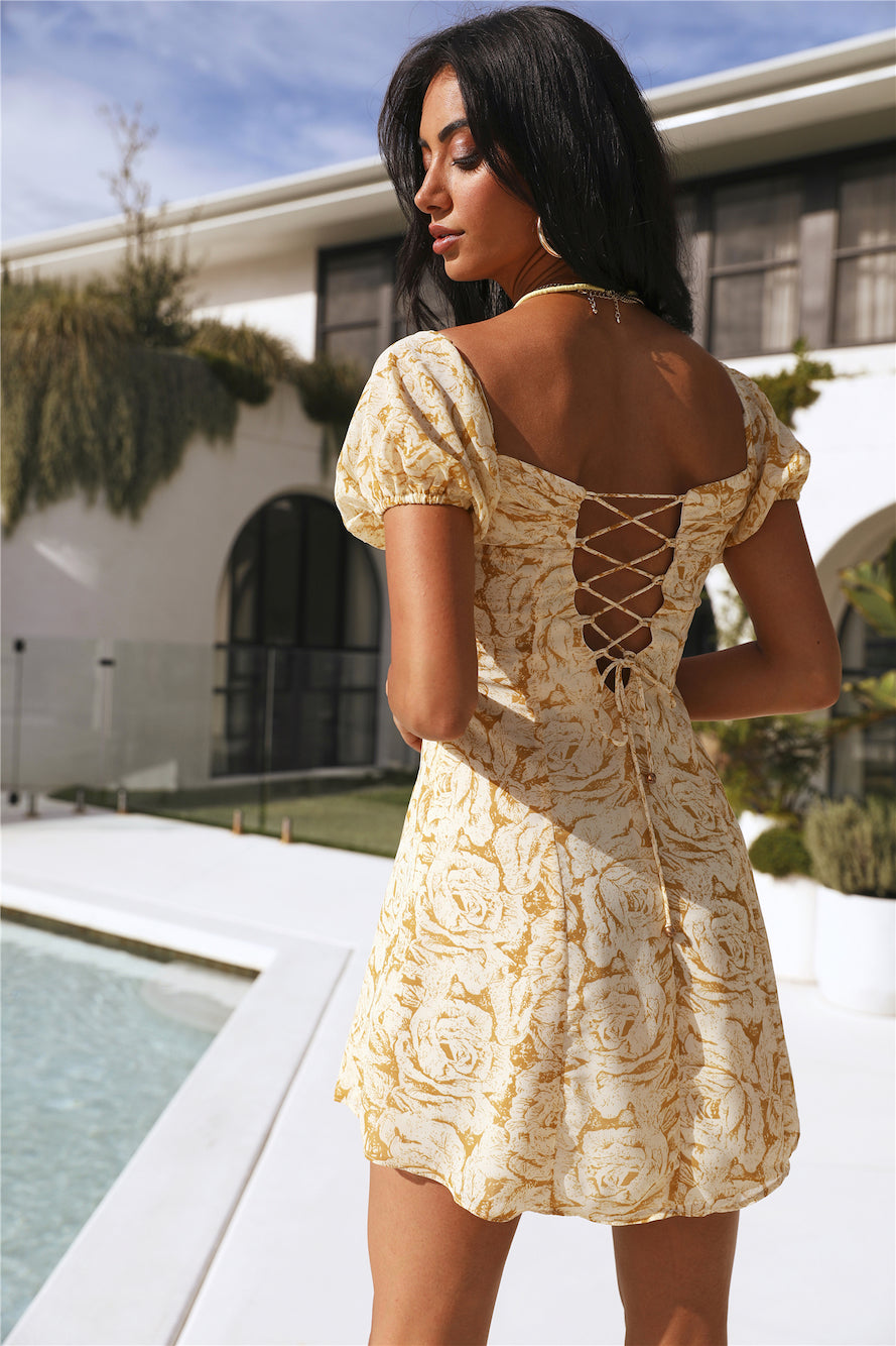 Loving At Dawn Dress Yellow