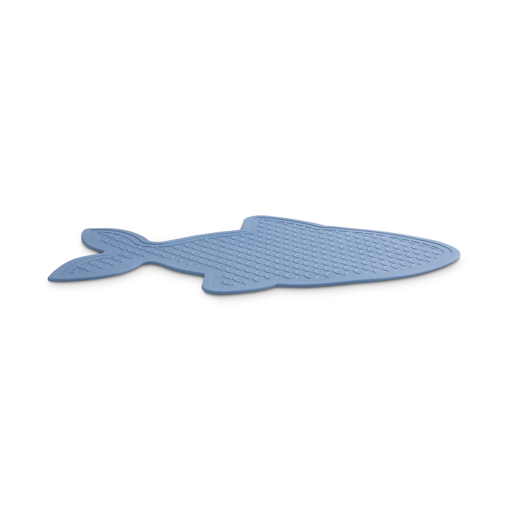 Harmony Fish-Shaped Rubber Blue Placemat for Cats， 20