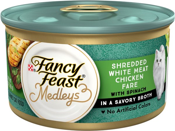 Fancy Feast Medleys Shredded White Meat Chicken Fare Canned Cat Food