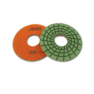 JX Shine50 Rigid 5 in. Diamond Polishing Pads for GraniteConcrete (Set of 7 1 Each Grit) 5PDRset