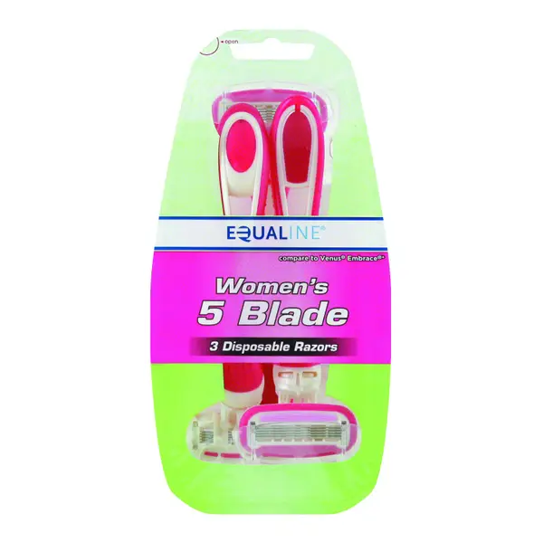 Equaline 3-Pack Women's 5-Blade Disposable Razors