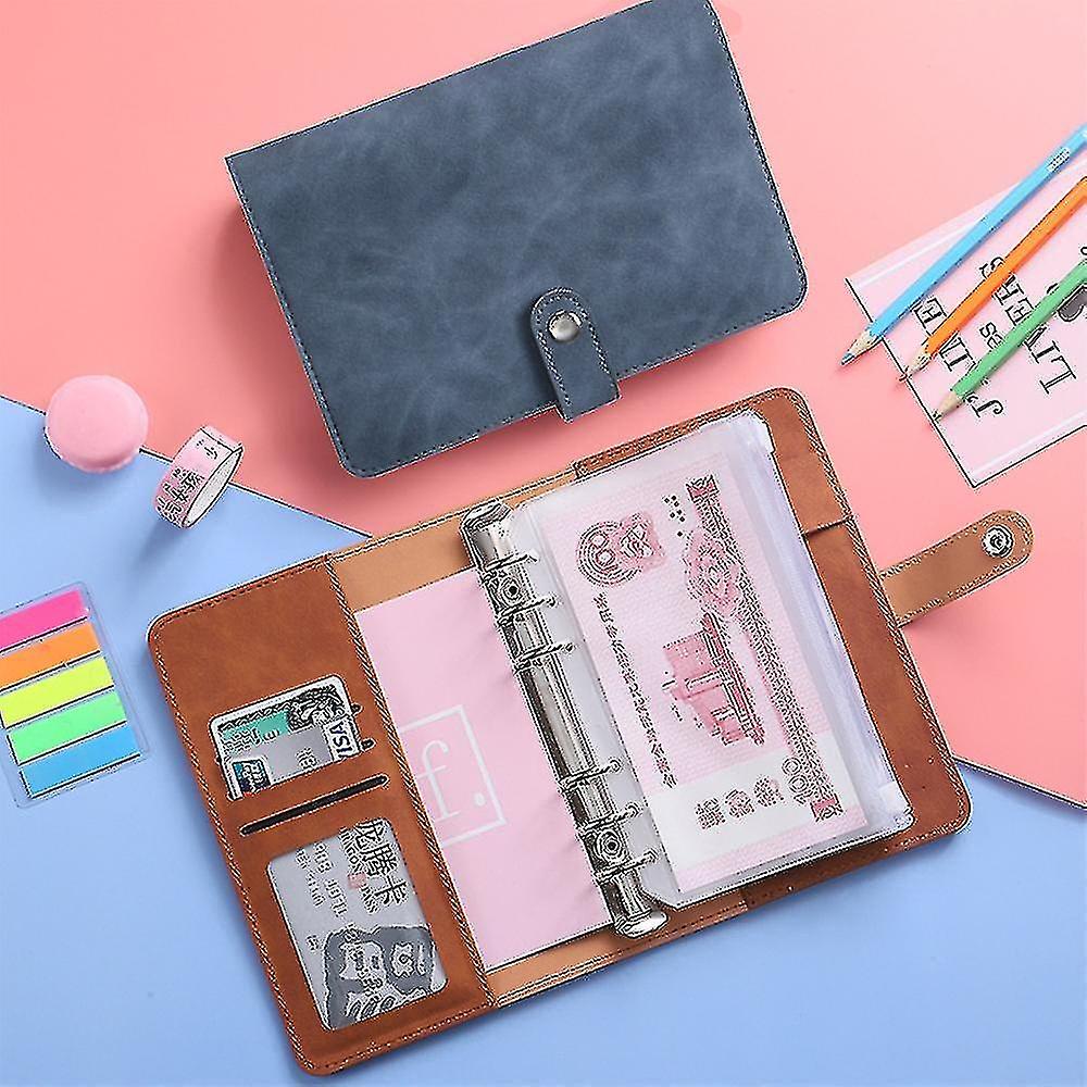 Notebook Binder Budget Planner Binder Cover With 12 Pieces Binder Pocket Personal Cash Budget Envelo