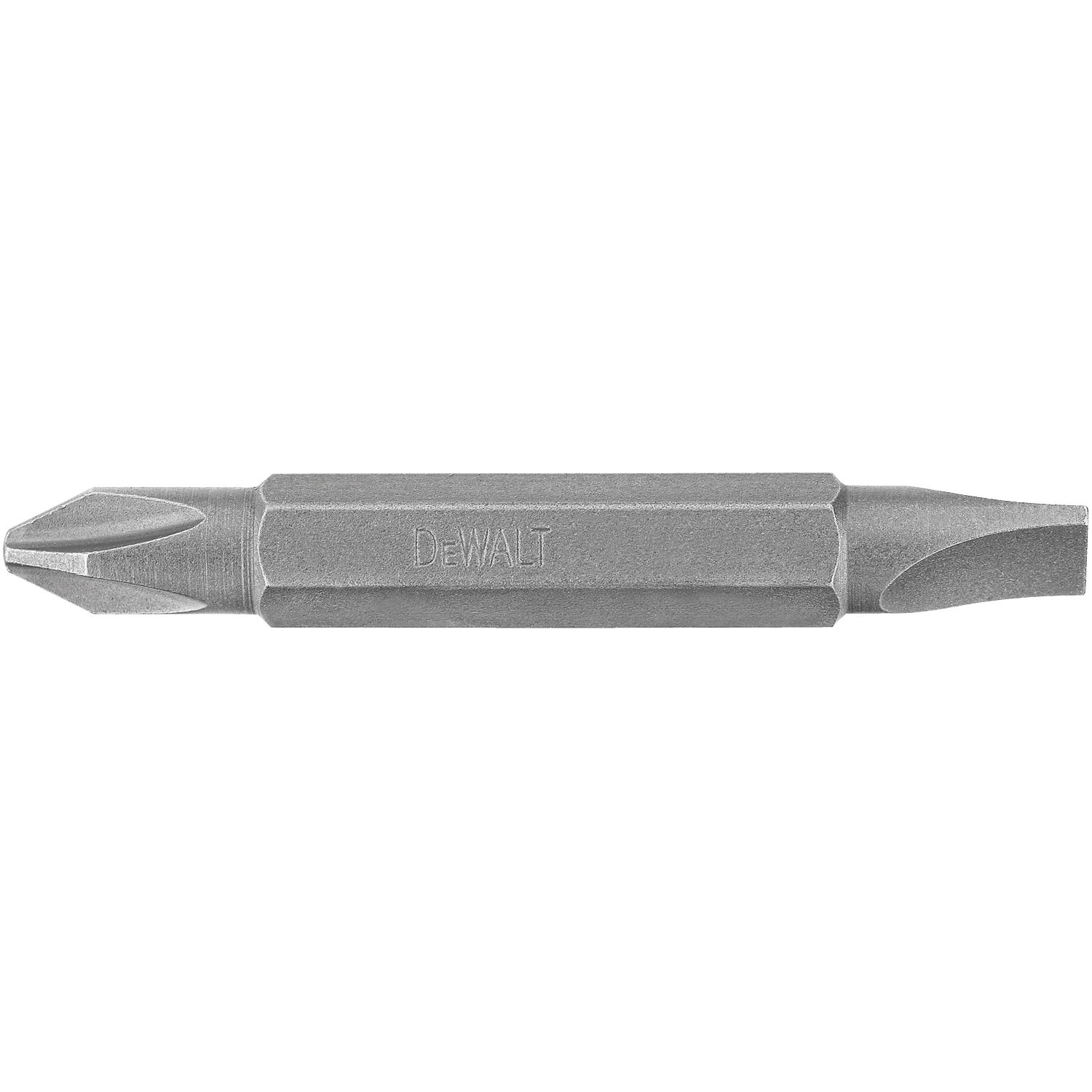 DW Phillips/Slotted #2/#8 X 2 in. L Double-Ended Screwdriver Bit Heat-Treated Steel 1 pc