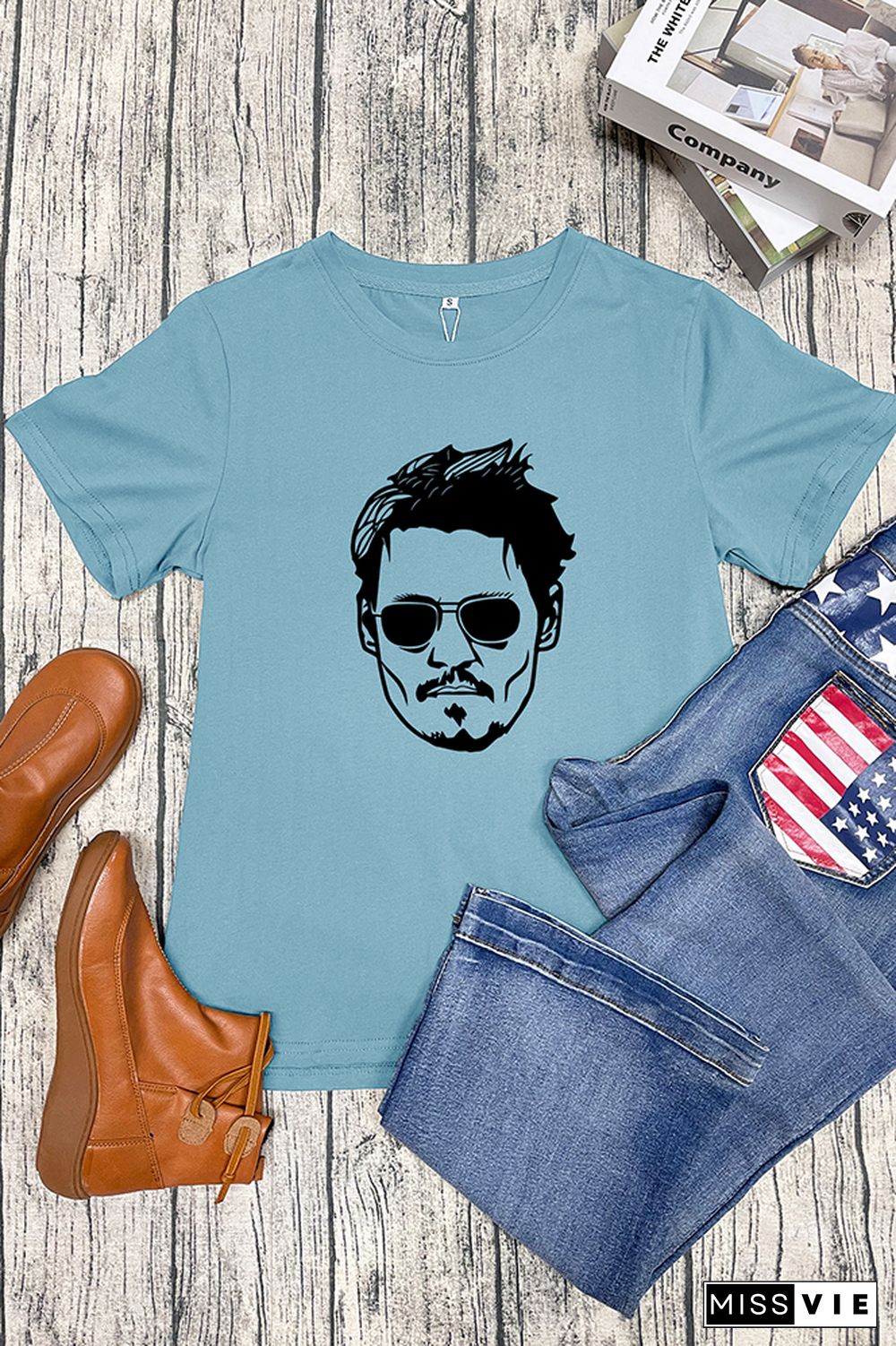 Johnny Depp Trial Graphic T-Shirt Wholesale