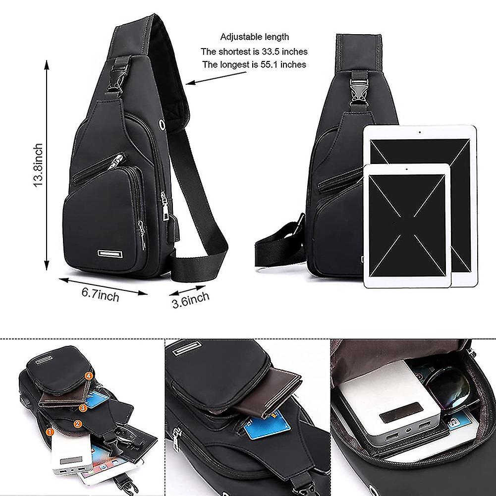 Sling Shoulder Bag Crossbody Bicycle Bag For Men Women Waterproof Hiking Daypack Multipurpose Cross