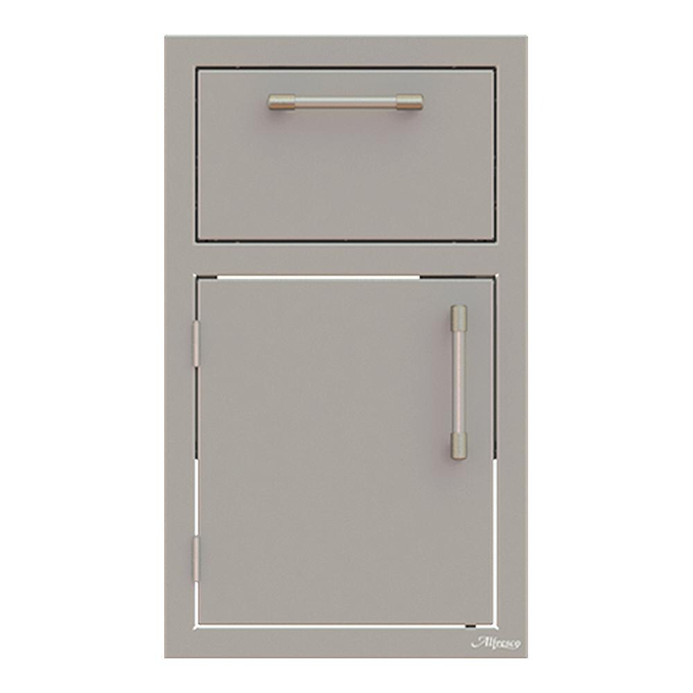 Alfresco 17-Inch Stainless Steel Left-Hinged Soft-Close Door and Drawer Combo