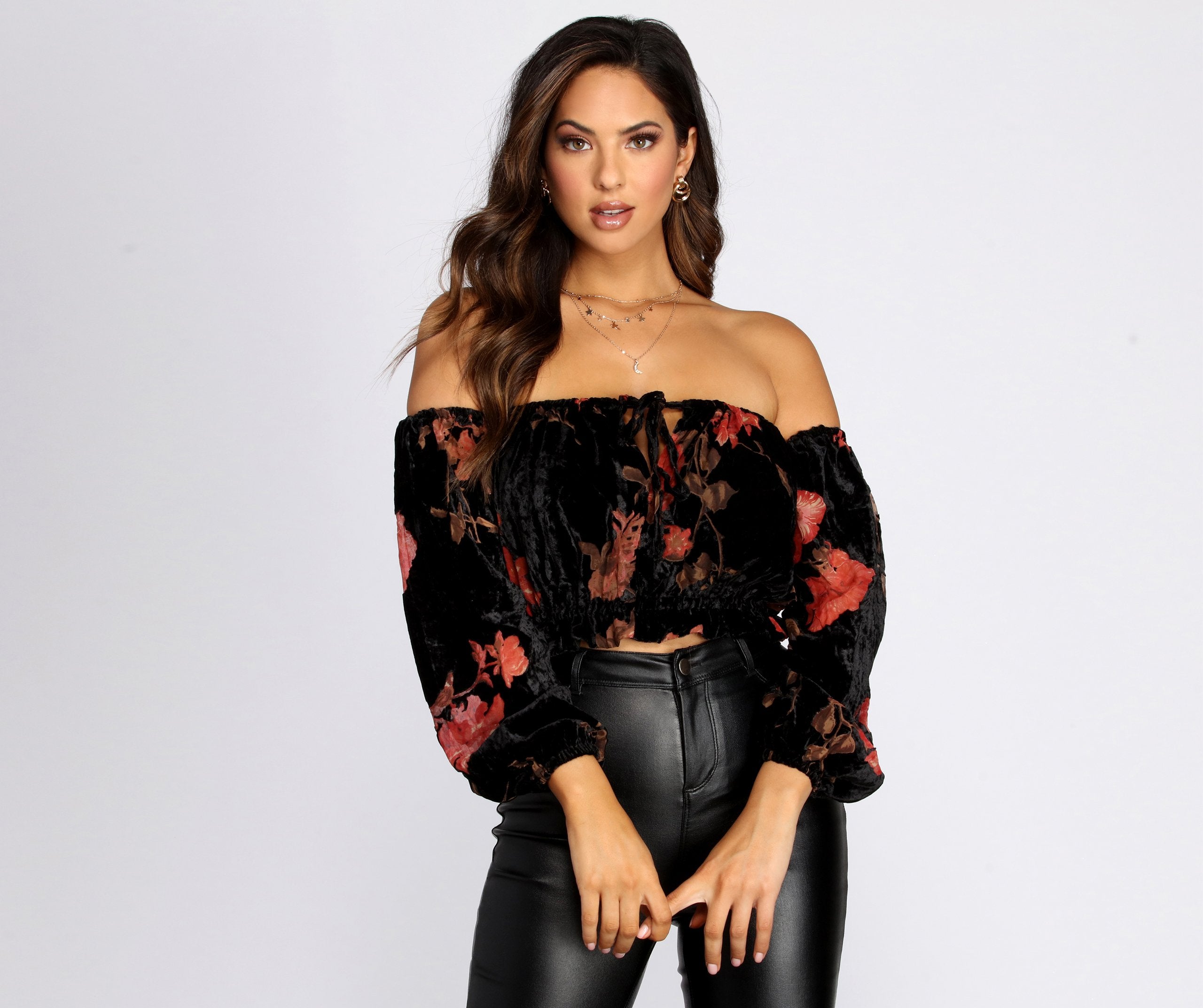 Wild Card Chiffon Top