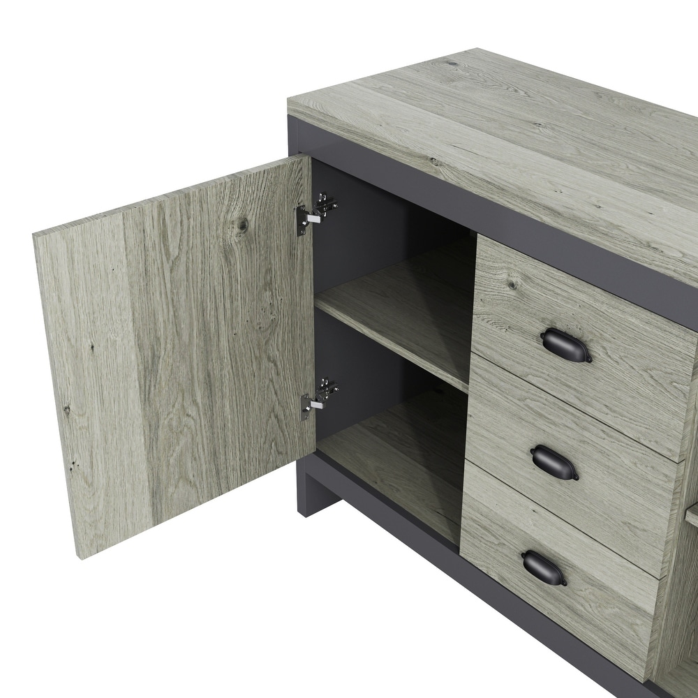 Gray Storage cabinet with drawers