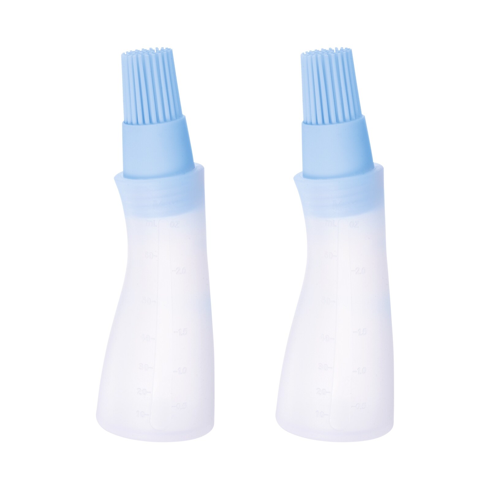 2pcs Silicone Oil Bottle Brush for Barbecue Cooking Baking， Light Blue - Light Blue