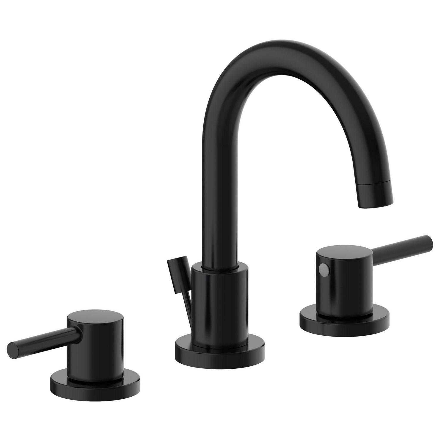 Design House Eastport II Widespread Bathroom Faucet in Matte Black