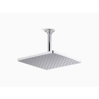 KOHLER Honesty 1-Spray Patterns with 2.5 GPM 10 in. Ceiling Mount Rain Fixed Shower Head in Polished Chrome 26149-CP