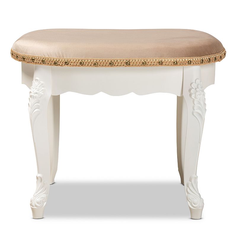 Baxton Studio Gabrielle Ottoman