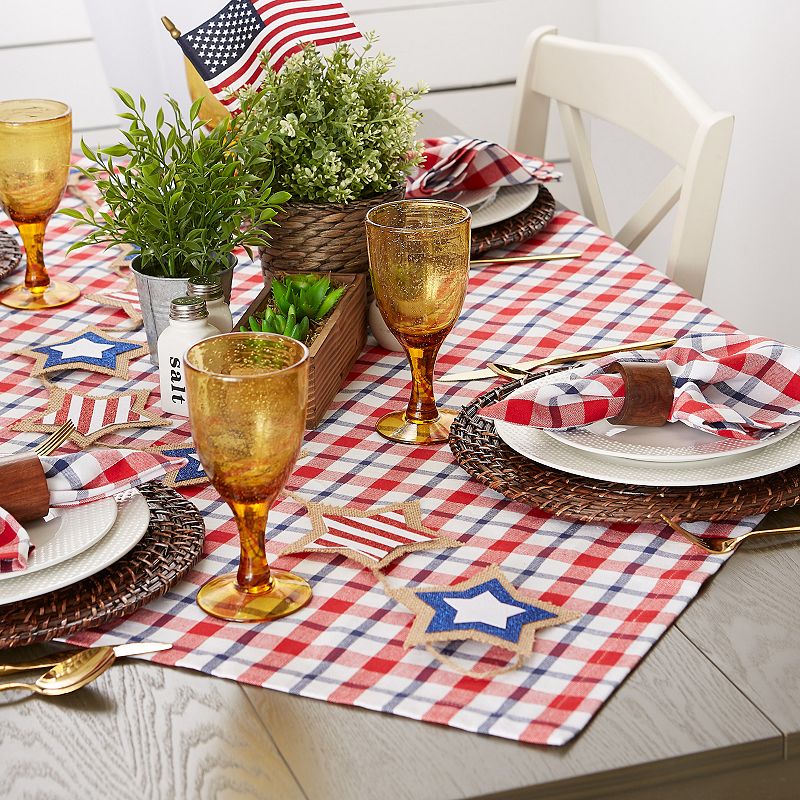 52 x 52 Red and White Classic Plaid Table Cloth