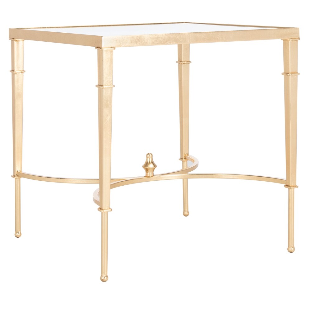 SAFAVIEH Couture Mendez Gold Leaf Accent Table   23.8\