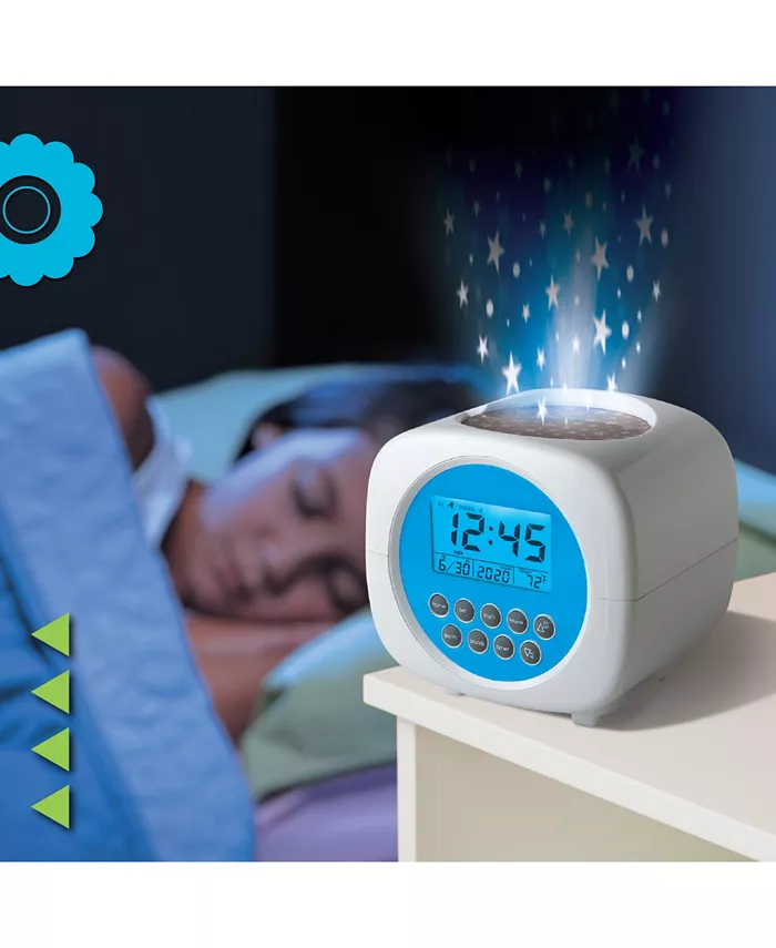 Discovery Kids Moon and Stars Projection Alarm Clock and Sound Machine