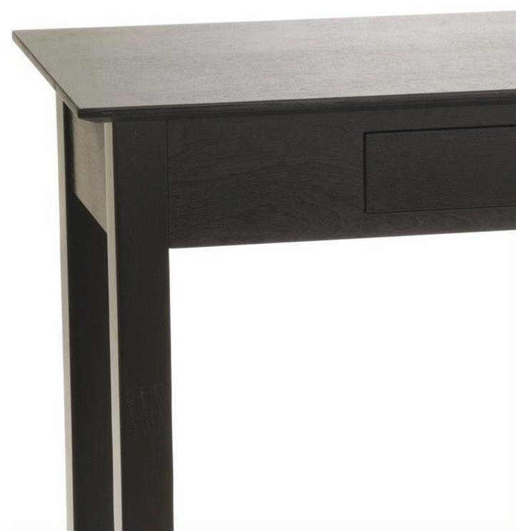 Convenience Concepts American Heritage Hall Table in Black Wood Finish   Transitional   Console Tables   by Homesquare  Houzz