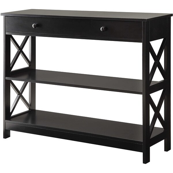 Convenience Concepts Oxford 1 Drawer Console Table - Black