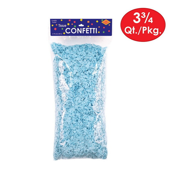 Beistle 59971 LB Tissue Confetti  lt blue