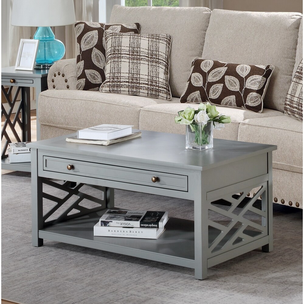 Porch   Den Altadena 3 piece Coffee and End Table Set with Drawers
