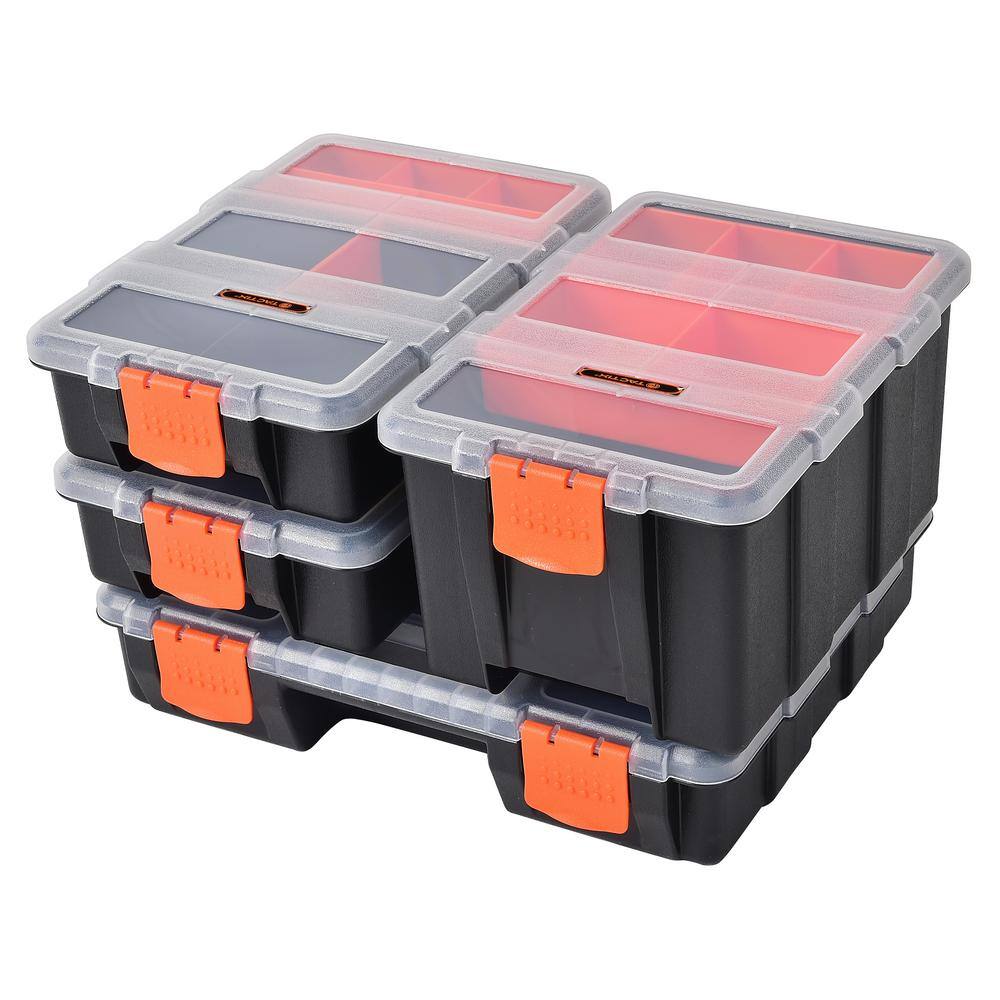 TACTIX 49-Compartments 4 in 1 Small Parts Organizer 320020