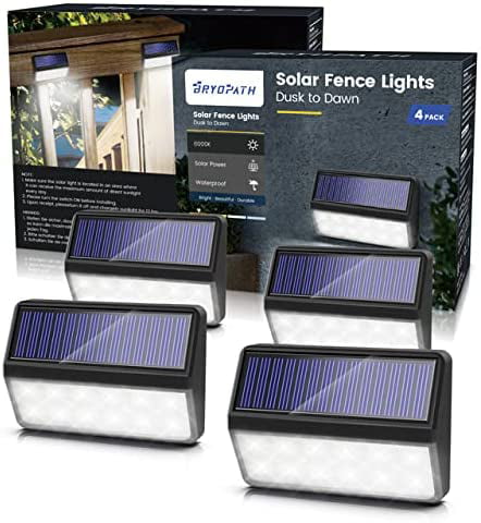 Solar Wall lights Outdoor, Solar Powered Wall Light LED Lamp, Landscape Lighting Pathway Lights,for Yard, Garden, Lawn, Porch, Walkway, Pool