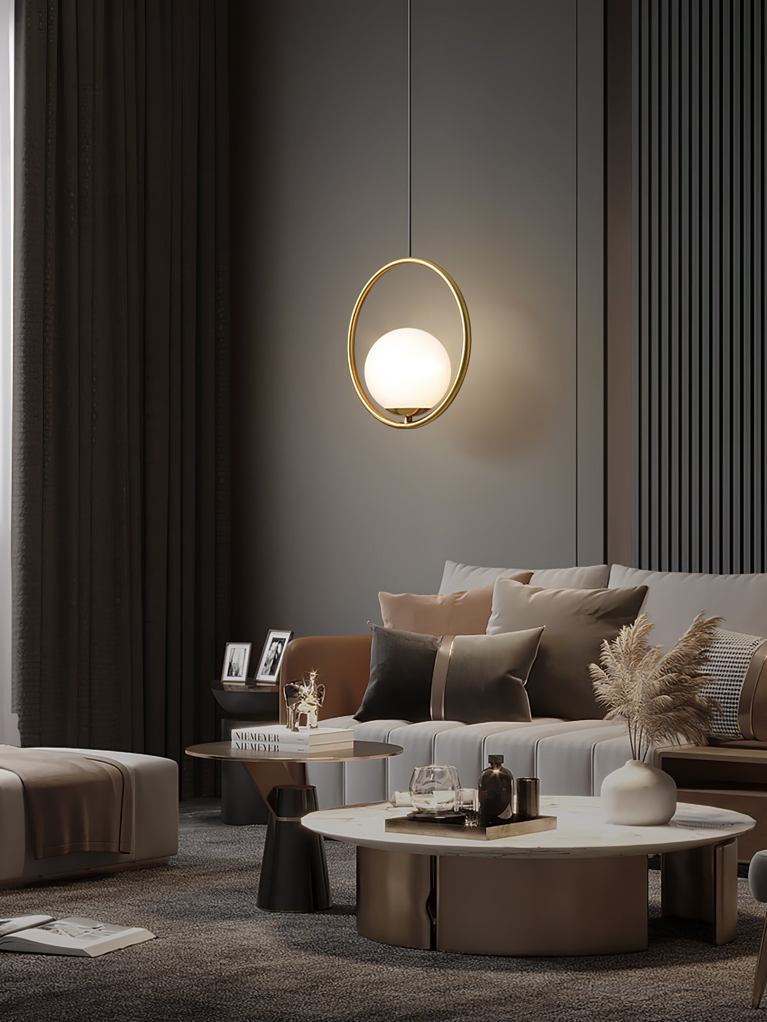 Mila Brass Pendant Light