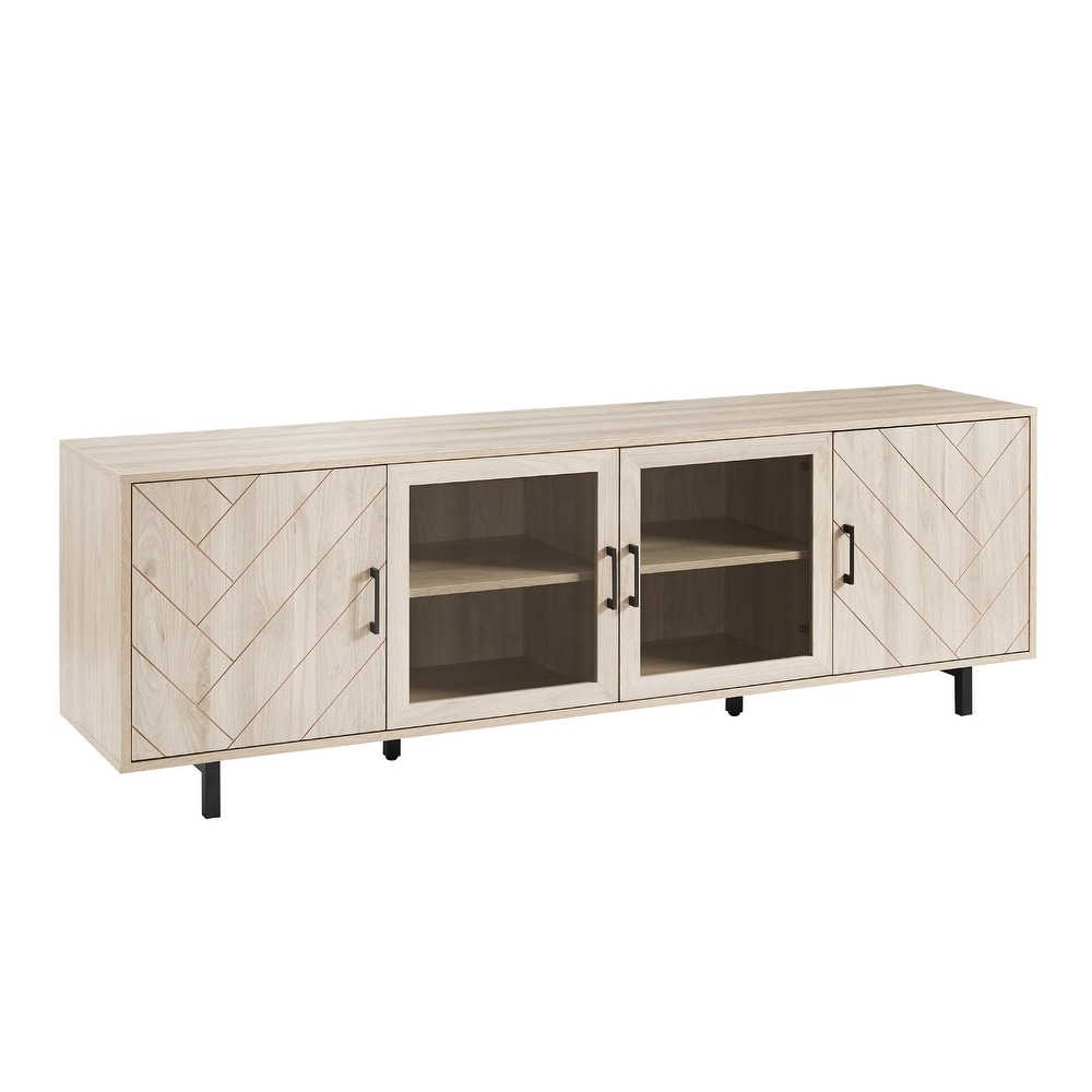 Middlebrook 70 Inch 4 Door Herringbone TV Stand