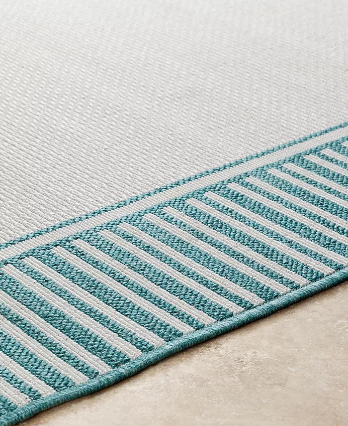 Surya Alfresco ALF-9680 Teal 8'9 x 12'9 Area Rug Indoor Outdoor