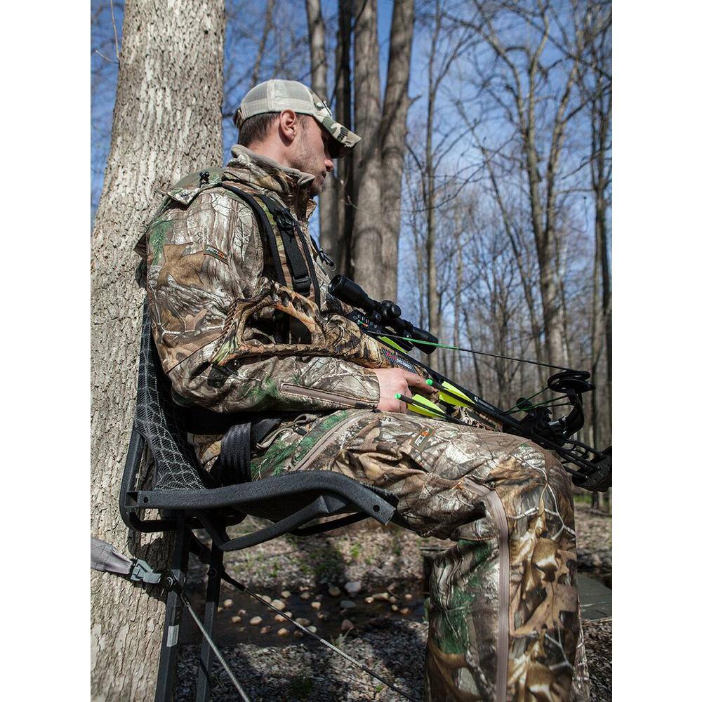 HAWK Black Kickback LVL Hang-On Tree Stand with Leg Extension Footrest (2-Pack) 2 x HWK-HF2031