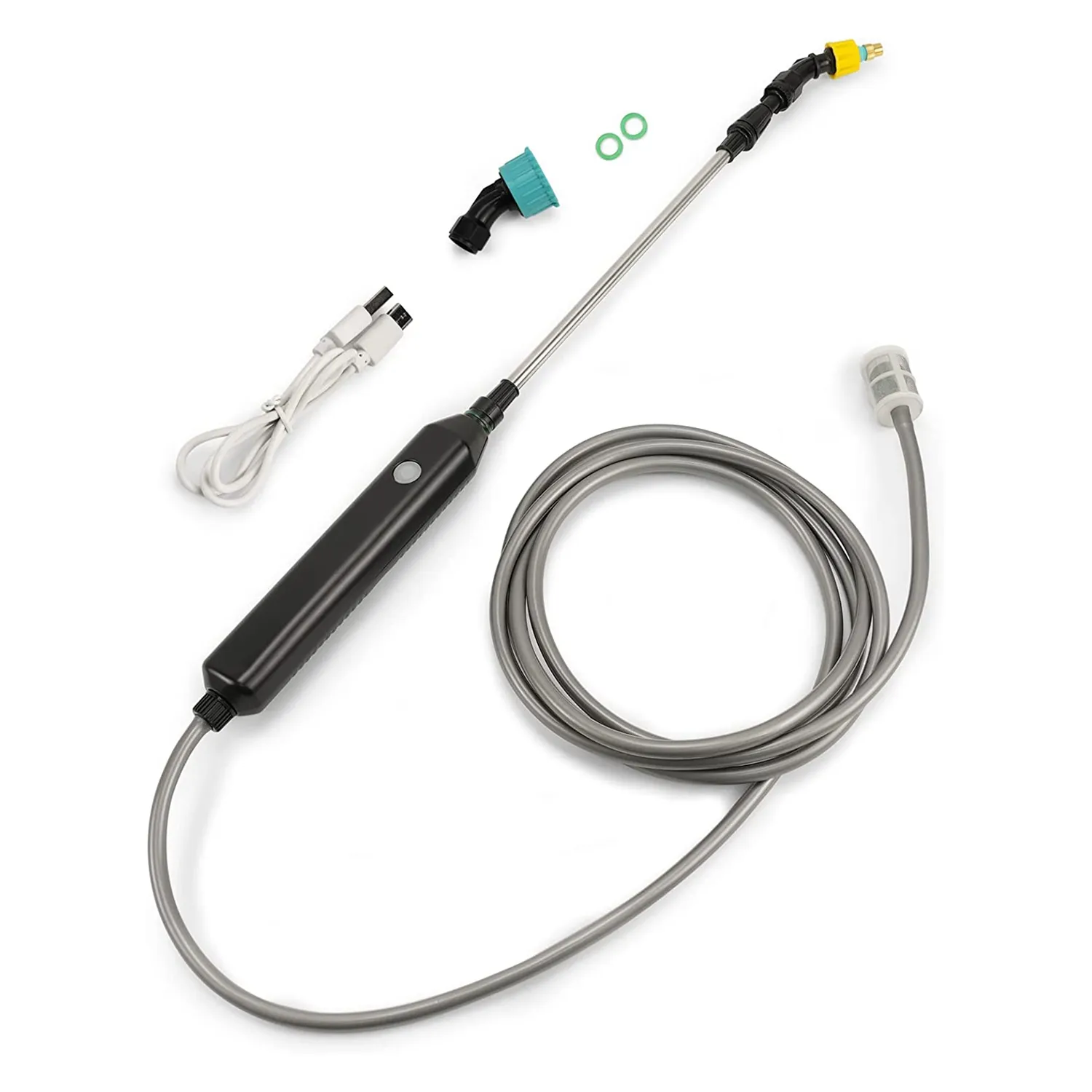 Electric Garden Sprayer Watering Wand Flowers Gardening Electric Water Spray Tools with Telescopic Wand for Yard Lawn Plants