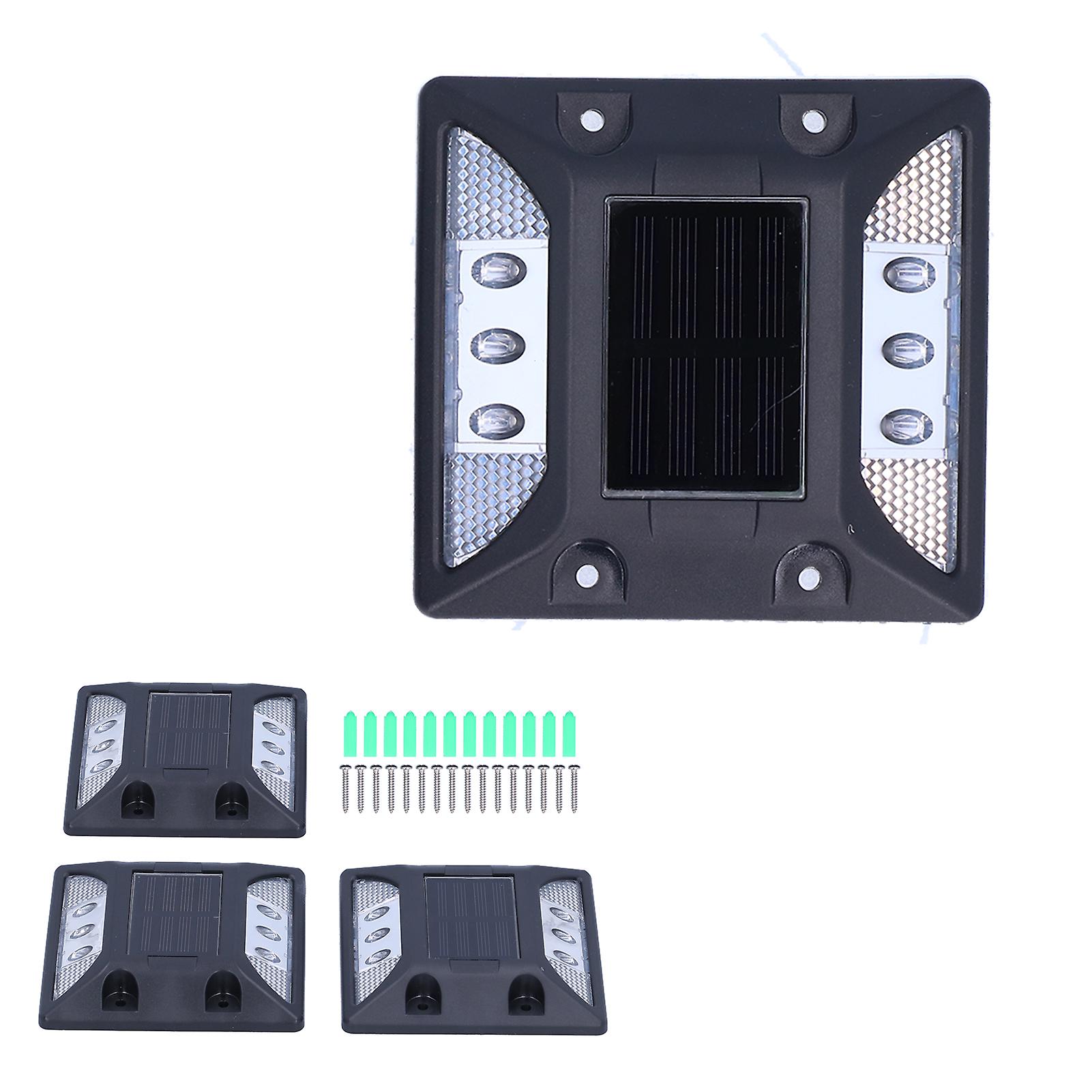 4pcs Solar Powered Light Led Smart Motion Sensor Light Landscape Lighting For Outdoor Yard Steps