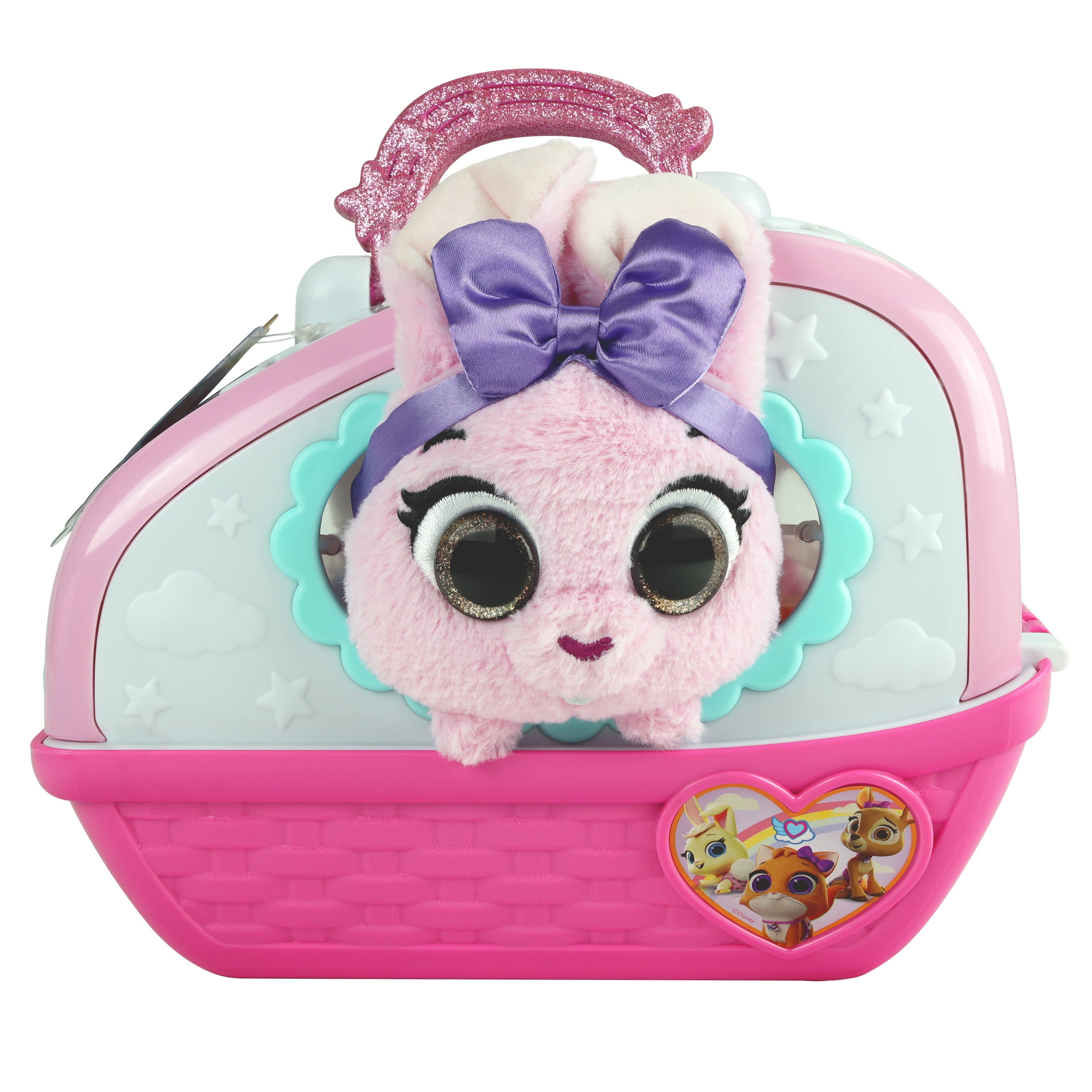 Disney Junior T.O.T.S. Care for Me Pet Carrier Bella the Bunny， 9 pieces， Officially Licensed Kids Toys for Ages 3 Up， Gifts and Presents