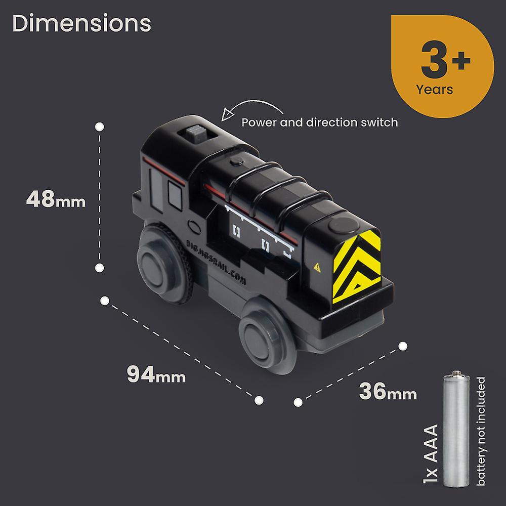 Bigjigs Rail Battery Operated Diesel Shunter - Battery Train For Kids Aged 3+