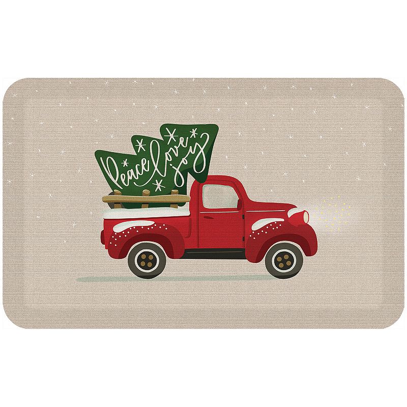 GelPro Designer Comfort Mat - Peace Vintage Red Truck 20 x 32