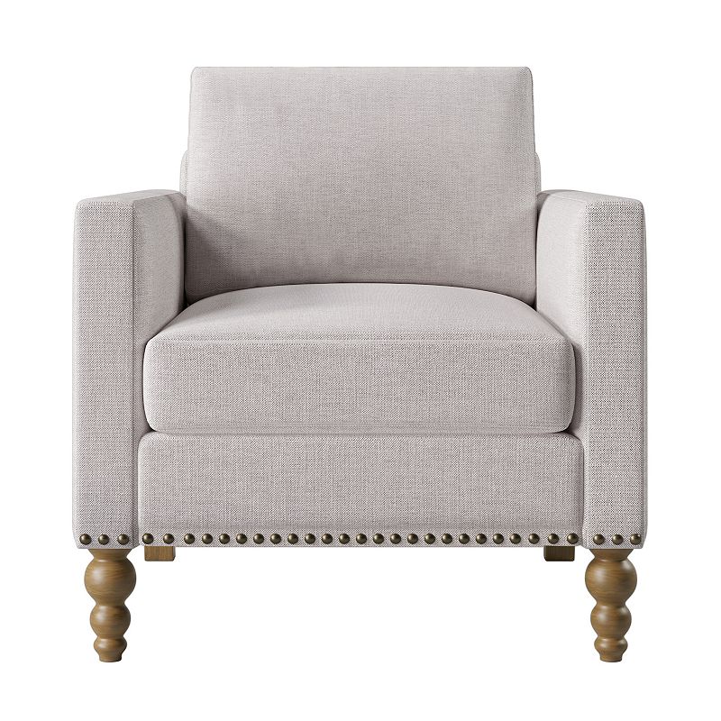 Merax Classic Linen Armchair Accent Chair