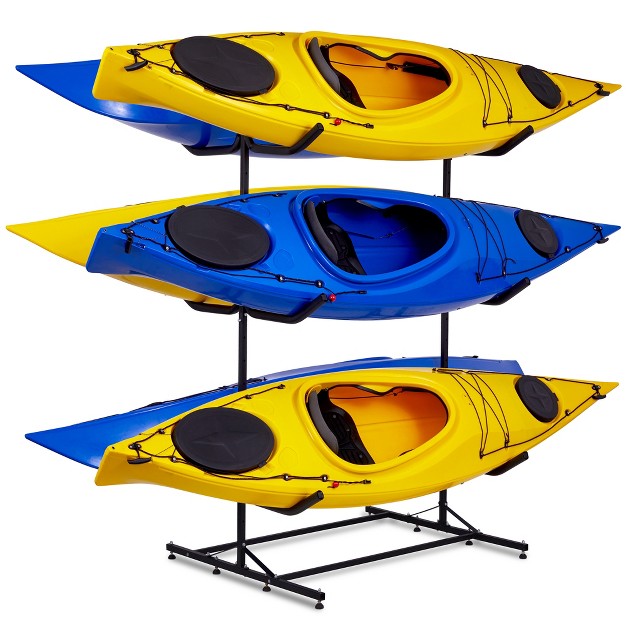 Raxgo Freestanding Kayak Storage Rack Indoor amp Outdoor Holder Racks