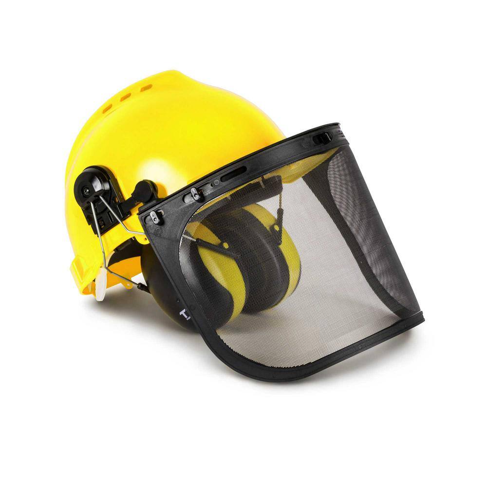 TR Industrial Forestry Safety Helmet and Hearing Protection System Yellow TR88011-YL