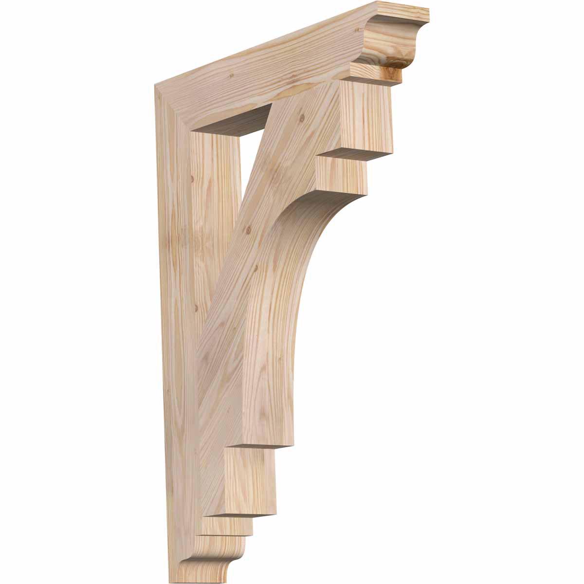 3 1/2 W x 22 D x 30 H Merced Traditional Smooth Bracket， Douglas Fir